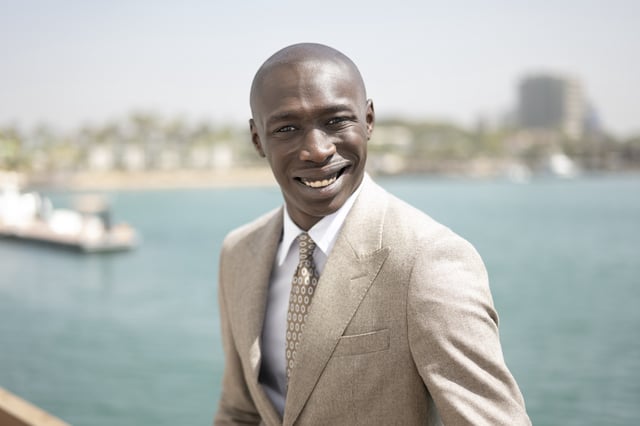 TikTok star Khaby Lame poses for a photograph after being named UNICEF Goodwill Ambassador Friday, Jan. 31, 2025 in Dakar, Senegal.