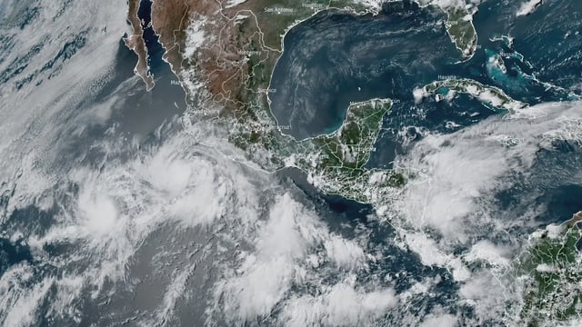 tropical storms barbara and cosme at 2120 utc on june 8 2025