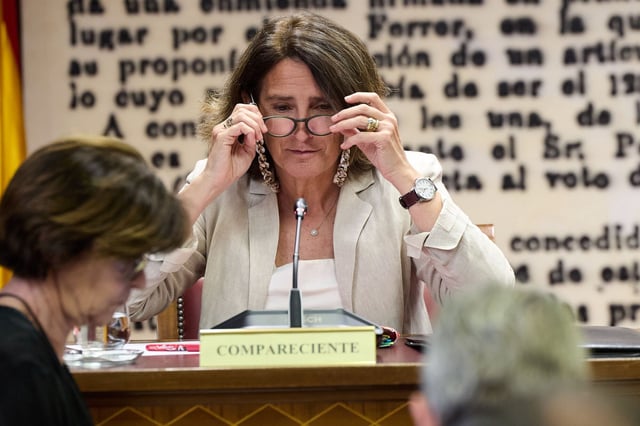 La comisaria de Competencia de la Comisión Europea, Teresa Ribera, comparece en el Senado