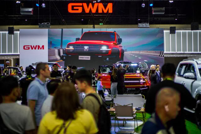 People visit the Great Wall Motor booth at the 41st Thailand International Motor Expo, in Bangkok, Thailand, November 29, 2024. REUTERS/Athit Perawongmetha/File Photo