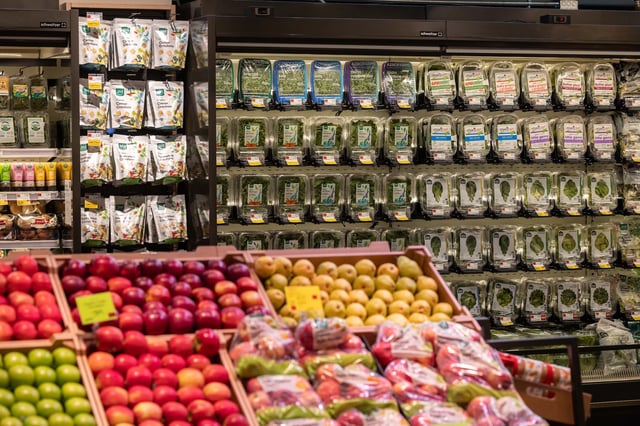 Produce displayed for sale a Whole Foods Market Daily Shop ahead of opening in the Upper East Side neighborhood of New York, US, on Tuesday, Sept. 17, 2024. Whole Foods Market is opening new small-format stores aimed at serving quick-trip urban consumers, with its first set to open on Sept. 18 in New York. Photographer: Yuki Iwamura/Bloomberg