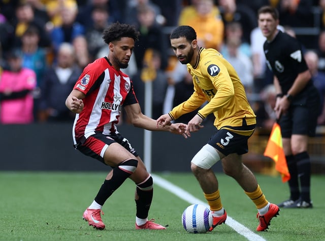 Soccer Football - Premier League - Wolverhampton Wanderers v Brentford - Molineux Stadium, Wolverhampton, Britain - May 25, 2025 Wolverhampton Wanderers' Rayan Ait-Nouri in action with Brentford's Kevin Schade REUTERS/Isabel Infantes/File Photo