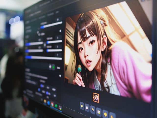 A close-up taken in November 2023 of a monitor displaying an AI-generated image created by Stable Diffusion, the AI image generation engine of Stability.ai. Picture: Shutterstock/TY Lim