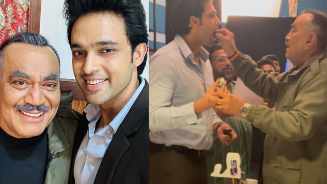 CID: Parth Samthaan AKA ACP Ayushman Cuts Cake With Shivaji Satam As He Bids Farewell To Show; Fans Say 'Will Miss You'