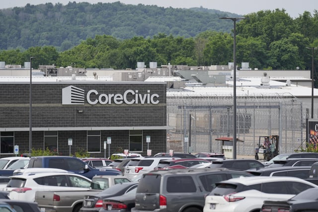 The Trousdale Turner Correctional Center is seen Monday, June 9, 2025, in Hartsville, Tenn. (AP Photo/George Walker IV)