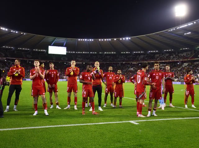 Soccer Football - European Qualifiers - Group J - Belgium v Wales - King Baudouin Stadium, Brussels, Belgium - June 9, 2025 Wales players look dejected after the match REUTERS/Yves Herman