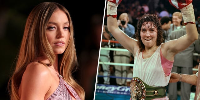 Sydney Sweeney prepared in the gym to portray pioneering female boxer Christy Martin.