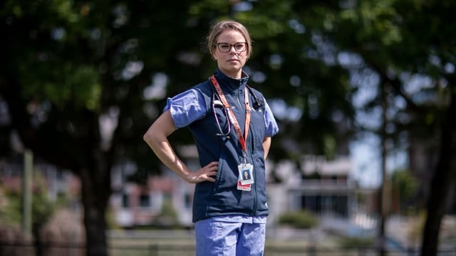 'Our emergency system is failing, and frontline providers are not allowed to talk about it,' says Kaitlin Stockton, an emergency room physician bringing a lawsuit against the Fraser Health authority.