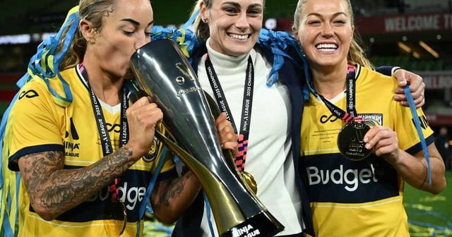ALW championship-winning coach Emily Husband has left the Mariners to join the Matildas. Photo: Joel Carrett/AAP PHOTOS