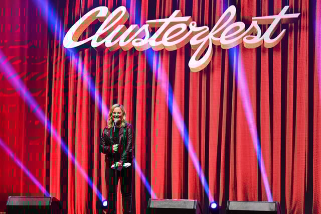 Amy Poehler performs onstage at Clusterfest on June 21, 2019 in San Francisco.