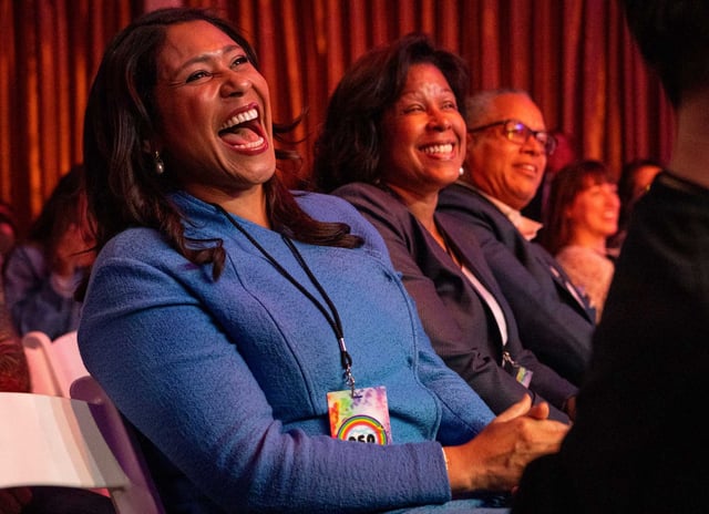 San Francisco Mayor London Breed attends Clusterfest on June 21, 2019.