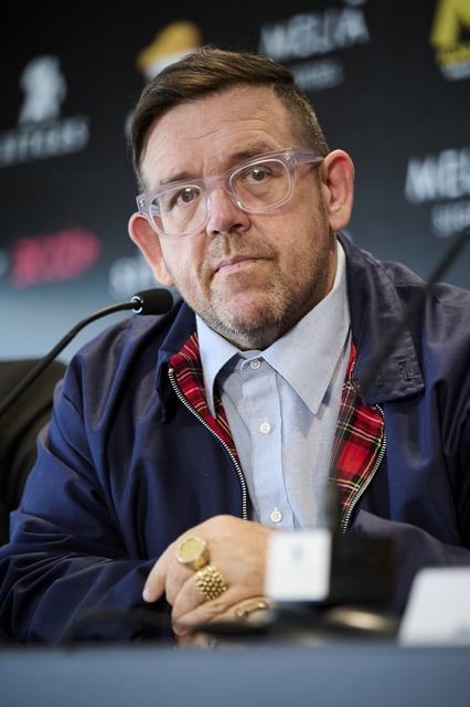 SITGES, SPAIN - OCTOBER 05: Actor Nick Frost during press conference of &#34;Timestalker&#34; film during Sitges Film Festival on October 05, 2024 in Sitges, Spain. (Photo by Borja B. Hojas/Getty Images)