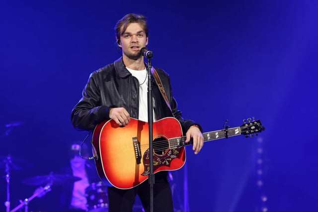 Conner Smith onstage at the New Faces of Country Music Dinner during CRS 2024 at Omni Nashville Hotel on March 1, 2024 in Nashville.