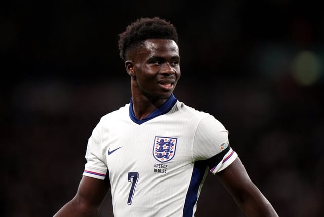 Saka is expected to start for England against Senegal (Photo: PA)