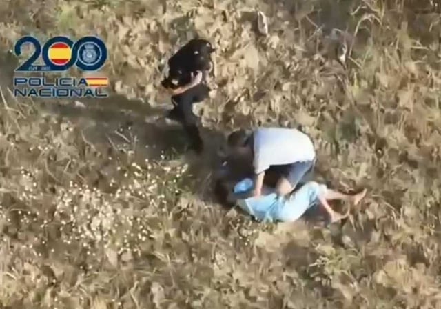 Las imágenes aportadas por el dron permitieron el auxilio