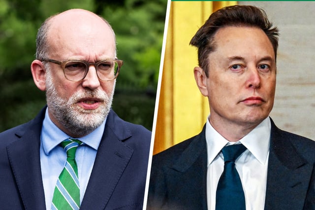 Russ Vought and Elon Musk.