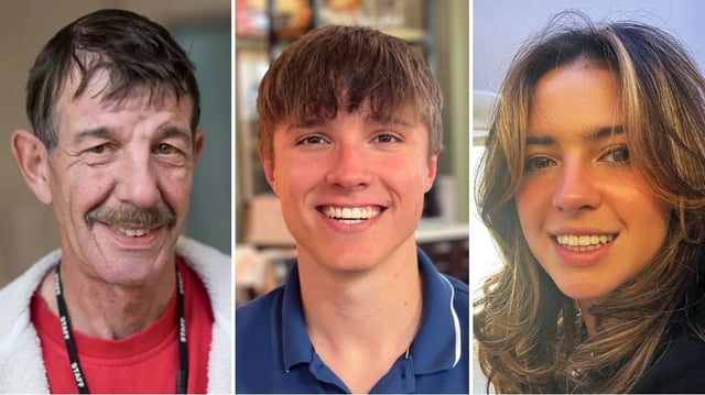The victims: Ian Coates, 65, Barnaby Webber and Grace O’Malley-Kumar, both 19, were fatally stabbed