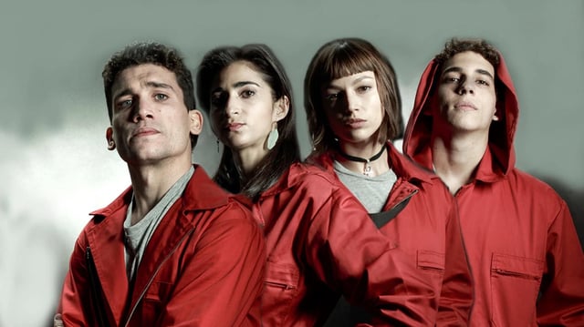 Una imagen de 'La casa de papel', uno de los hits españoles de Netflix a nivel global, solo por detrás de 'El juego del calamar'.
