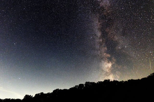 The Milky Way is seen at Pedernales Falls State Park in Johnson City, Texas, on August 12, 2024.