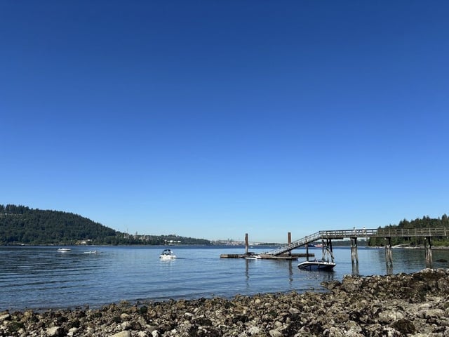  The scene at Cates Park in North Vancouver on Sunday, June 8, 2025, one day after a fatal boat collision.