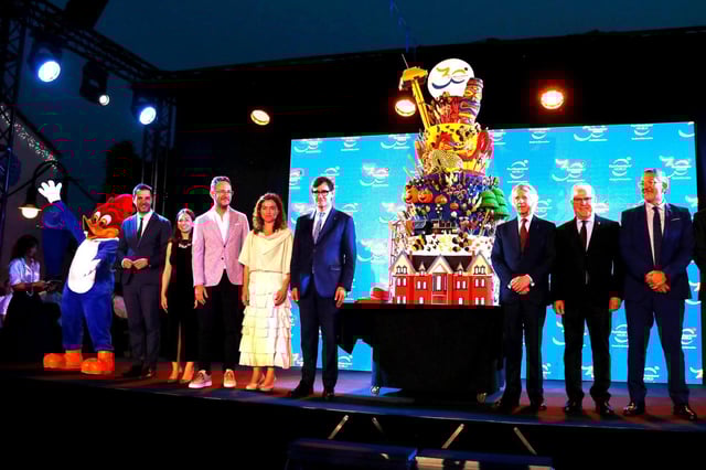 Acto decelebración del aniversario, este lunes por la noche, con el president de la Generalitat.