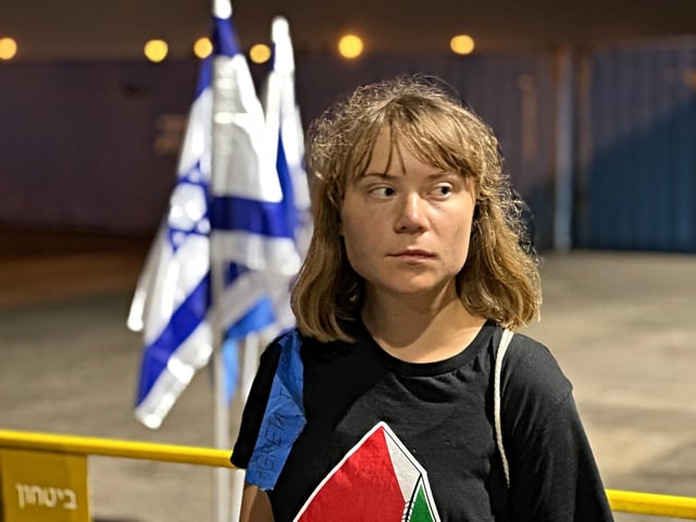 The Israeli foreign ministry said Greta Thunberg departed Tel Aviv on Tuesday morning on a flight to France