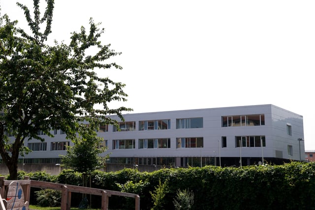 A view shows the school where a deadly shooting took place, in Graz, Austria, June 10, 2025. REUTERS/Borut Zivulovic