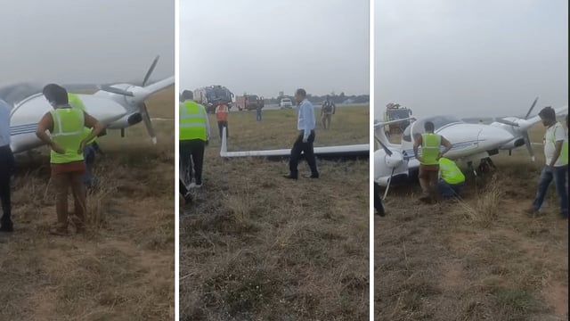 Trainee and the pilot were successfully evacuated