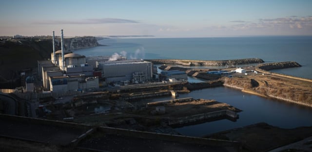 La centrale nucléaire de Penly, le 9 décembre 2022 à Petit-Caux, en Seine-Maritime