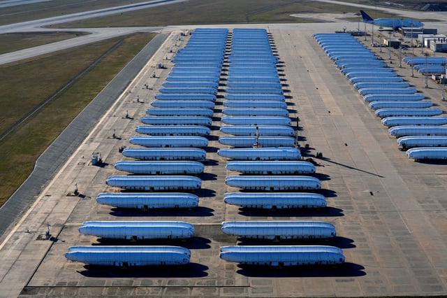 Airplane fuselages bound for Boeing's 737 Max production facility await shipment at Spirit AeroSystems headquarters  in Wichita, Kansas, U.S. December 10, 2024. REUTERS/Nick Oxford/File Photo