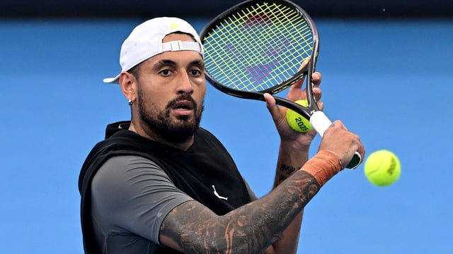 Kyrgios has played just five matches on tour this season as he battles injury problems