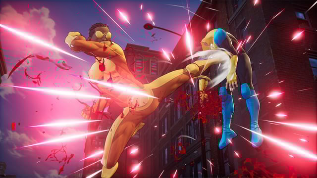 BulletProof hits Mark with his Super Move in Invincible VS.