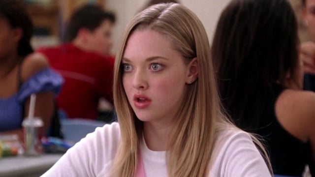 Karen looks shocked in Mean Girls