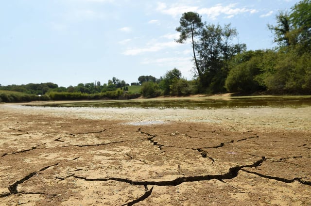 Une sécheresse, dans le sud-ouest de la France, en août 2022. 
