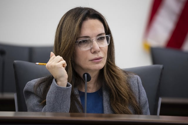 Florida State Sen. Ileana Garcia is seen during a hearing at the Florida State Capitol Jan. 11, 2024.