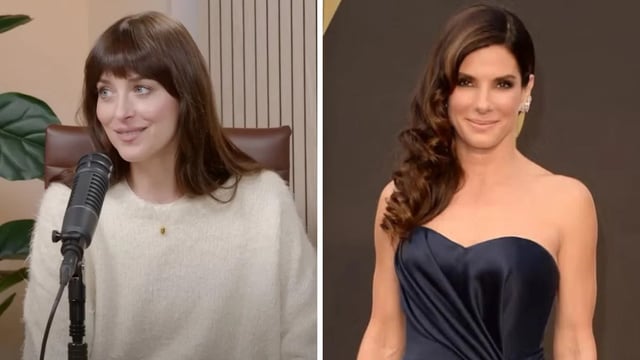 Dakota Johnson and Sandra Bullock (YouTube/Getty Images)