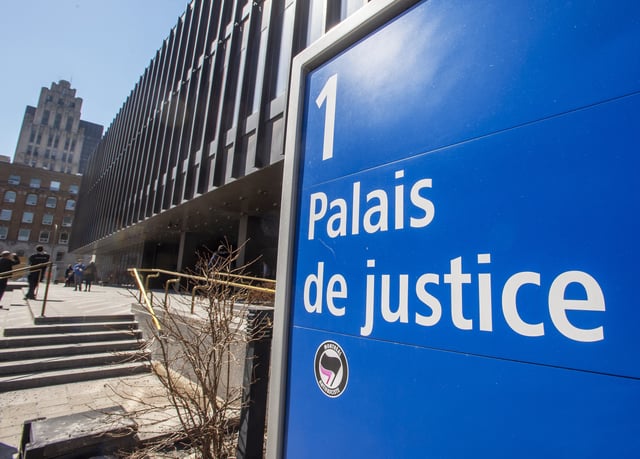Associations representing groups that work in the Quebec justice system are calling on the provincial government on step up security at the province's courthouses. Quebec Superior Court is seen in Montreal, Wednesday, March 27, 2019.