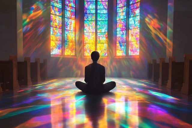 Follow-up assessments showed that positive changes in religious and non-religious attitudes and behavior were sustained through 16 months after the second psilocybin session. Credit: Neuroscience News