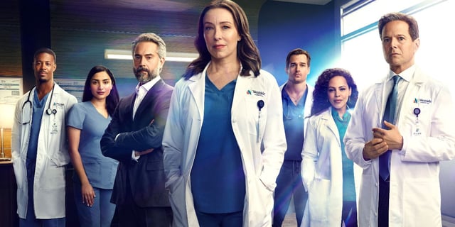 The cast of Doc in a poster for the series