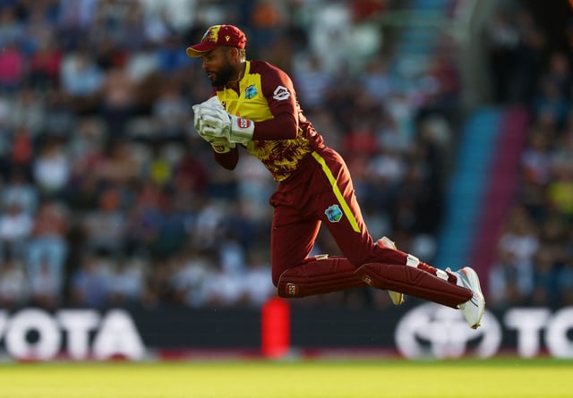 Cricket - Third Twenty20 International - England v West Indies - Utilita Bowl, Southampton, Britain - June 10, 2025 West Indies' Shai Hope in action Action Images via Reuters/Matthew Childs