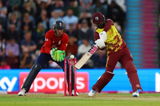 Cricket - Third Twenty20 International - England v West Indies - Utilita Bowl, Southampton, Britain - June 10, 2025 West Indies' Shai Hope in action Action Images via Reuters/Matthew Childs