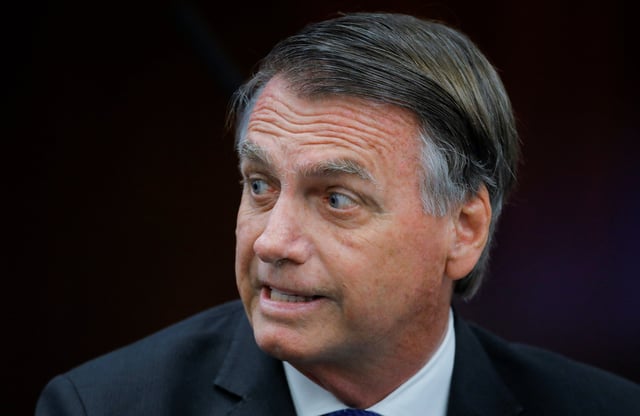 Former Brazilian President Jair Bolsonaro attends Brazil's Supreme Court trial over an alleged coup attempt, in Brasilia, Brazil June 9, 2025. REUTERS/Diego Herculano