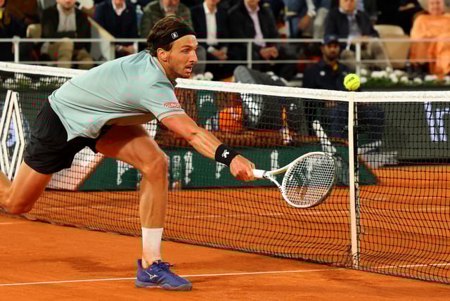 Tennis - French Open - Roland Garros, Paris, France - May 26, 2025 France's Arthur Rinderknech in action during his first round match against Italy's Jannik Sinner REUTERS/Denis Balibouse/File Photo
