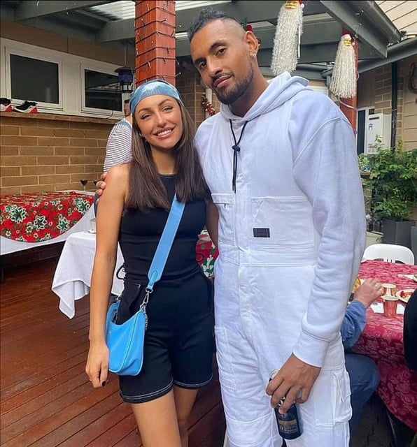 Nick Kyrgios and Chiara Passari.