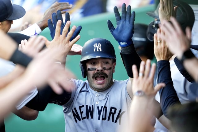 Yankees&#39; Austin Wells had a five-RBI evening in Kansas City on Tuesday night.