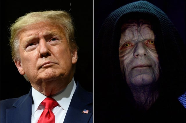 Donald Trump compared to Emperor Palpatine