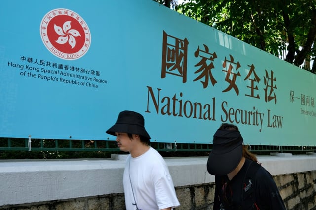 Police said downloading the mobile game could be in breach of the national security law, which Beijing imposed on Hong Kong after huge pro-democracy protests