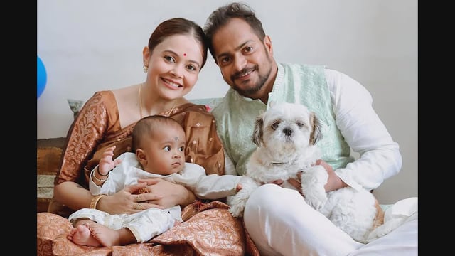 Devoleena Bhattacharjee celebrates her son Joy’s Annaprashan ceremony (Source: Instagram)