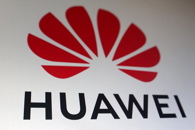 The Huawei logo is seen in this illustration taken on January 29, 2025. REUTERS/Dado Ruvic/Illustration/File Photo