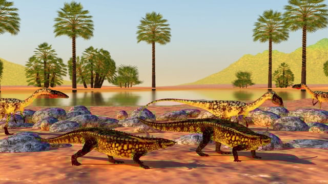 dinosaurs during the Triassic Period.